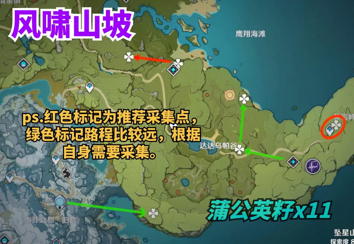 原神蒲公英籽怎么采摘