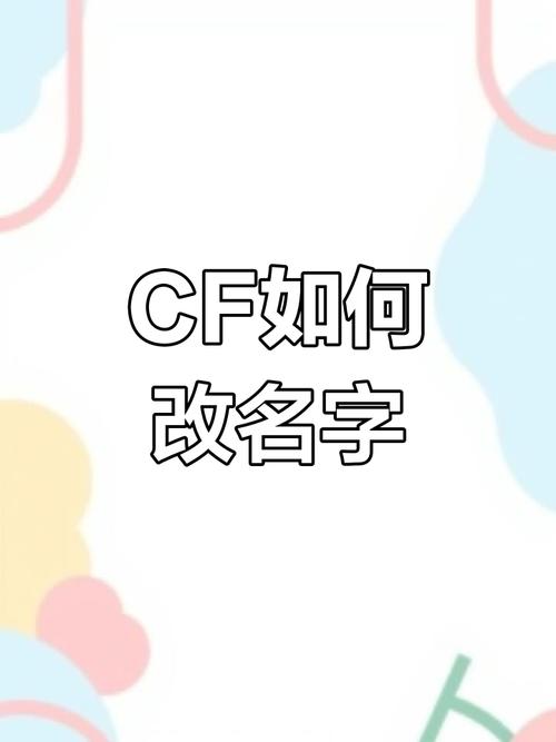 CF人物怎么改名字?
